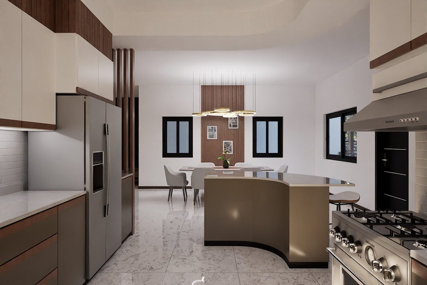 Kitchen to Dining